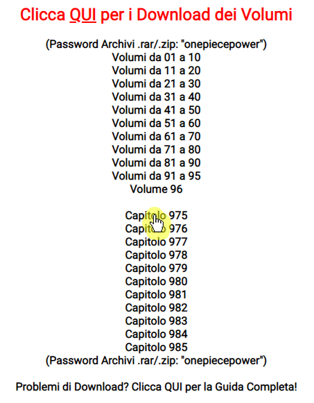 Selezione Volumi One Piece ITA