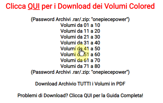 Selezione Volume Colored